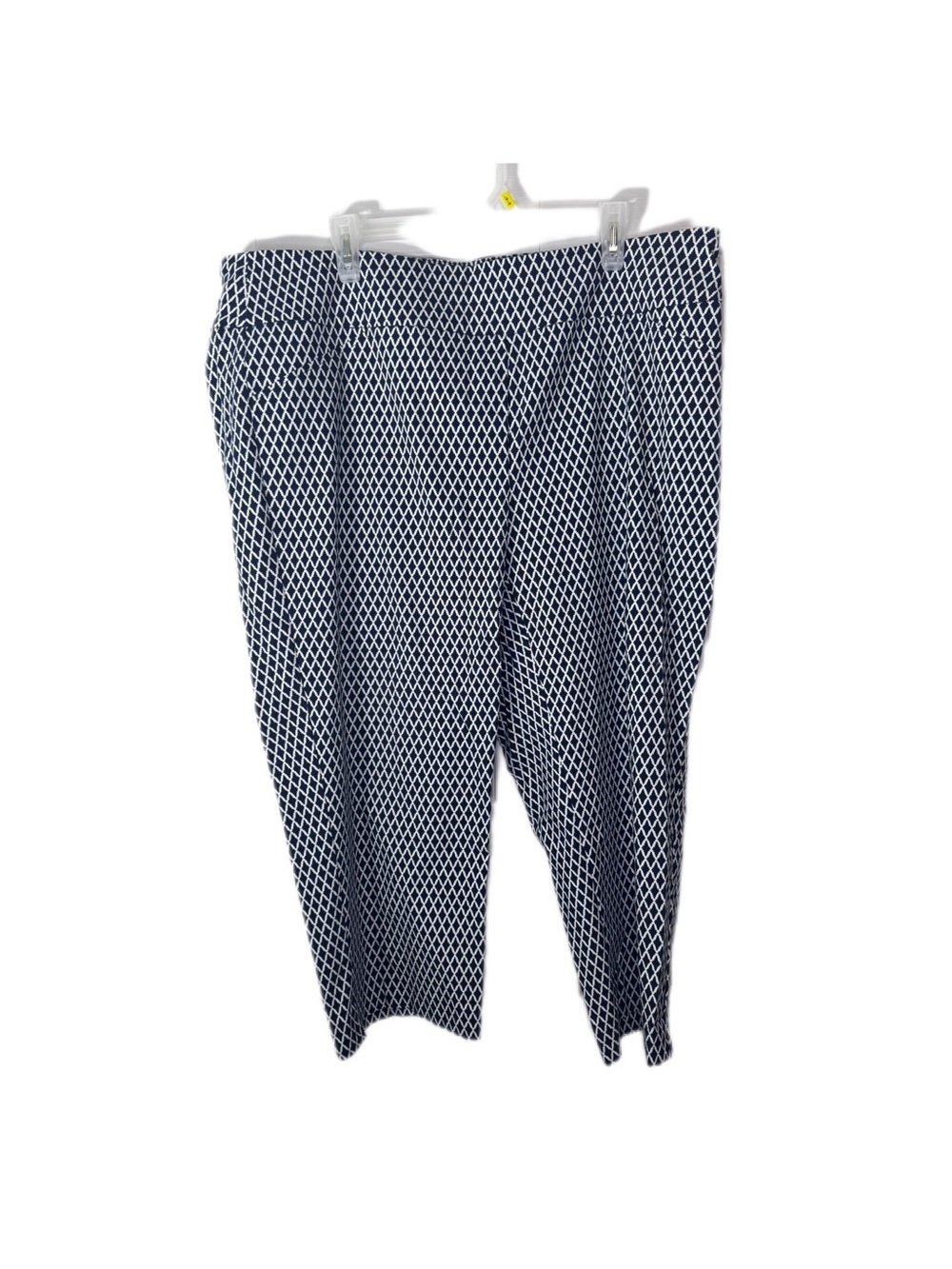 Charter Club Black & White Geometric Straight Leg Pants